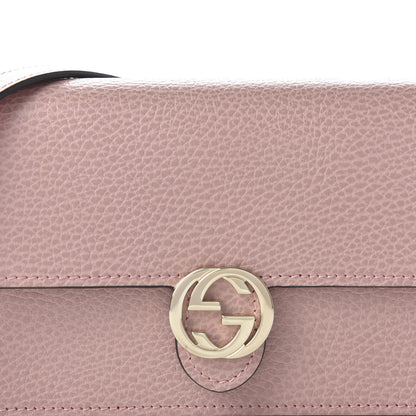 Gucci Dollar Calfskin Interlocking G Chain Wallet Soft Pink 9 of 10
