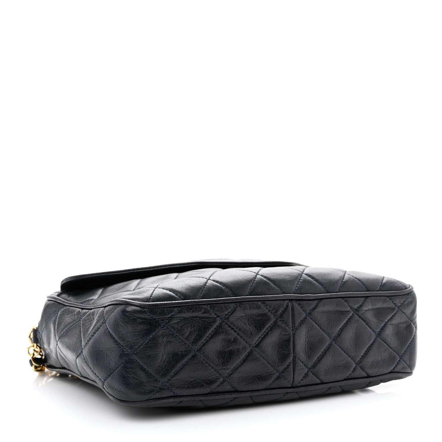 Chanel Lambskin Quilted Tassel Camera Case Navy 4 of 11