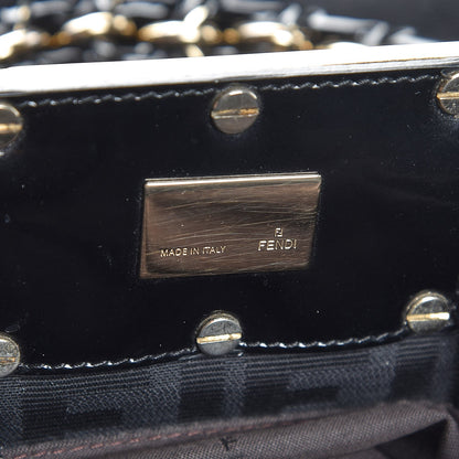 Fendi Zucca Enamel Mia Tote Black 8 of 8
