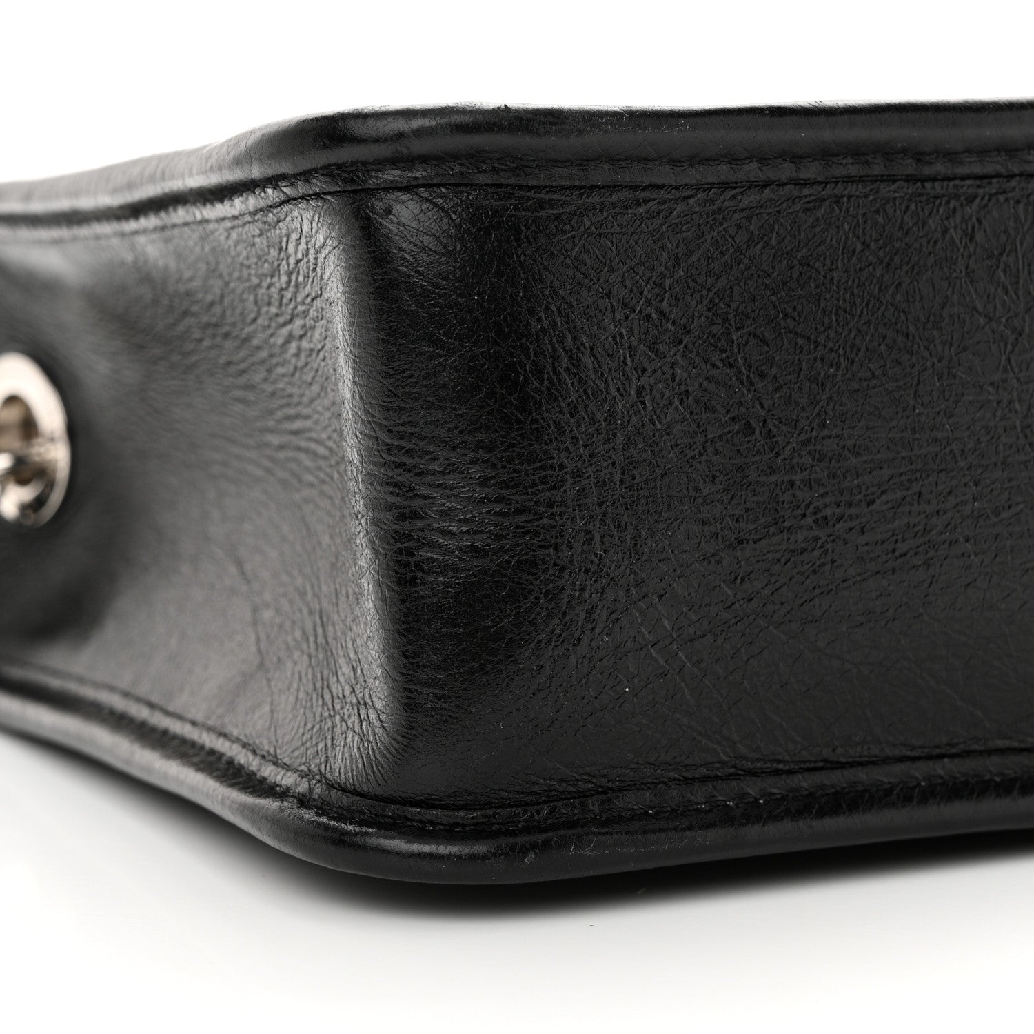 Chanel Aged Calfskin Quilted Large Working Vibe Camera Case Black 9 of 10