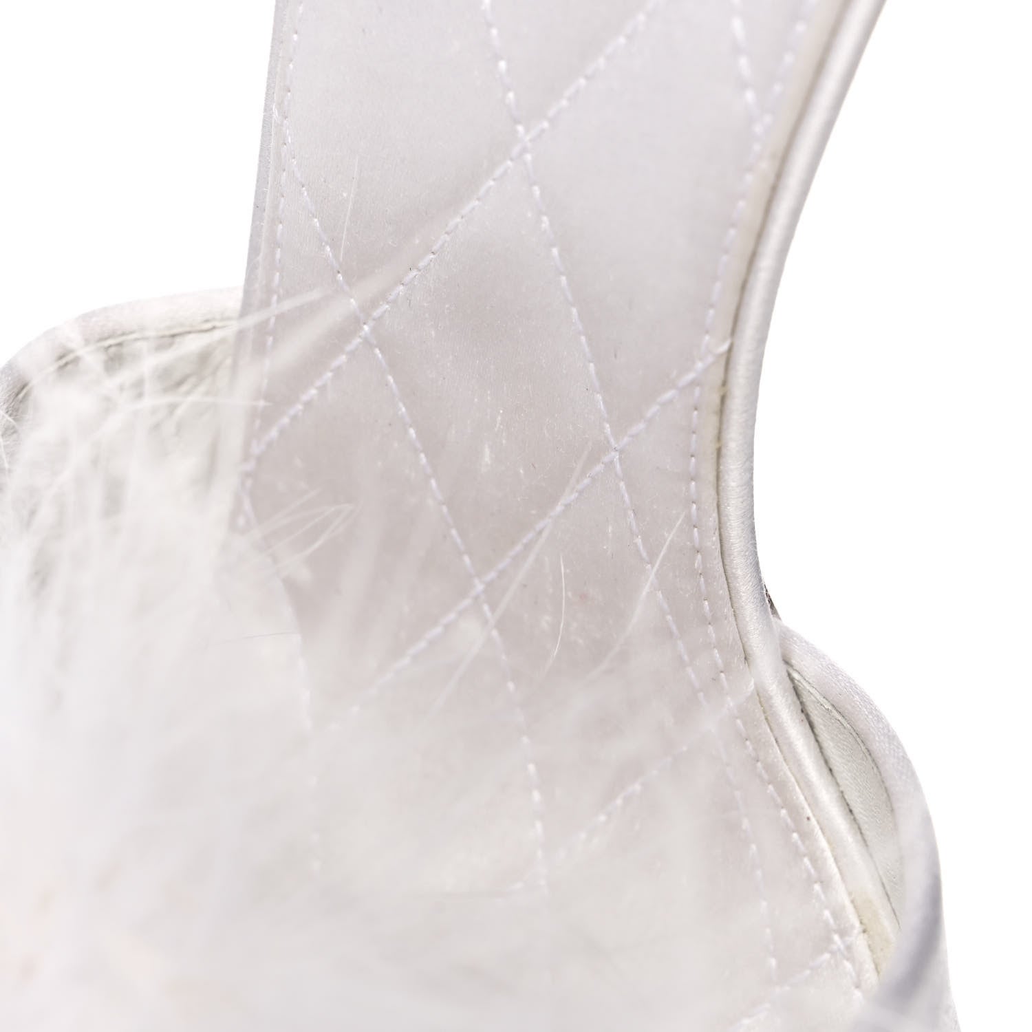 Louis Vuitton Marabou Crystal LV Marilyn Mule 39 White 9 of 9