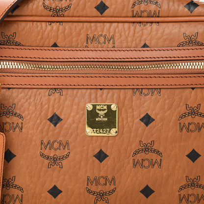 MCM Visetos Medium Heritage Line Camera Crossbody Bag Cognac 8 of 13