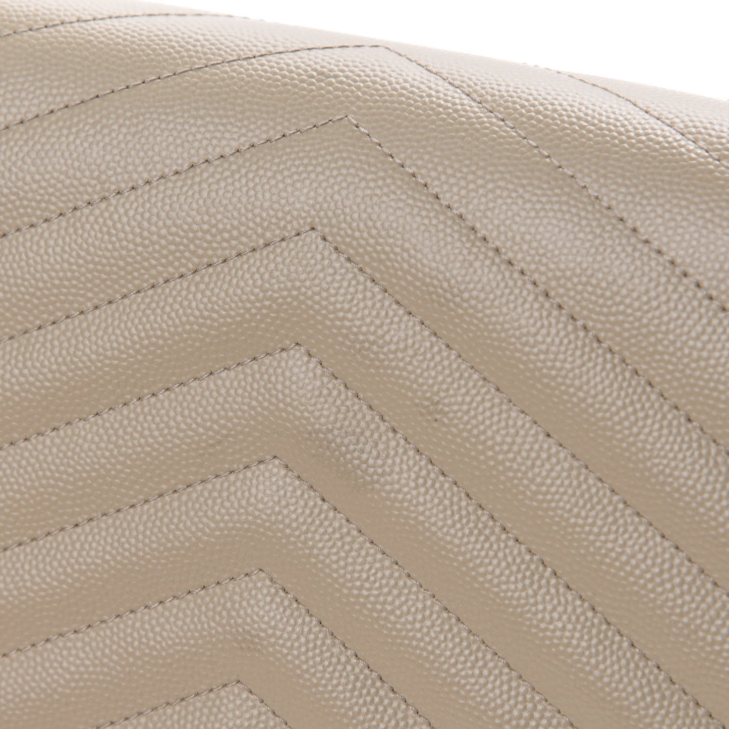 Grain De Poudre Matelasse Chevron Monogram Chain Wallet Nude Powder