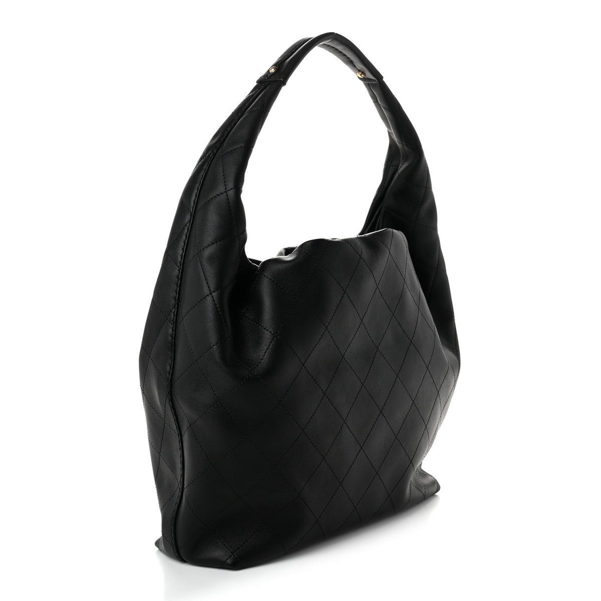 Chanel Calfskin Quilted Maxi Hobo Black 3 of 11