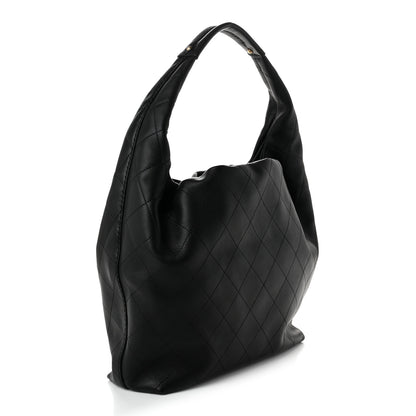 Chanel Calfskin Quilted Maxi Hobo Black 3 of 11