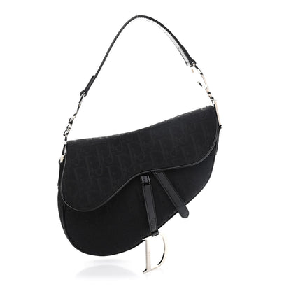 Christian Dior Monogram Saddle Bag Black 1 of 8