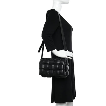 Bottega Veneta Nappa Maxi Intreccio Padded Cassette Crossbody Bag Black 2 of 9