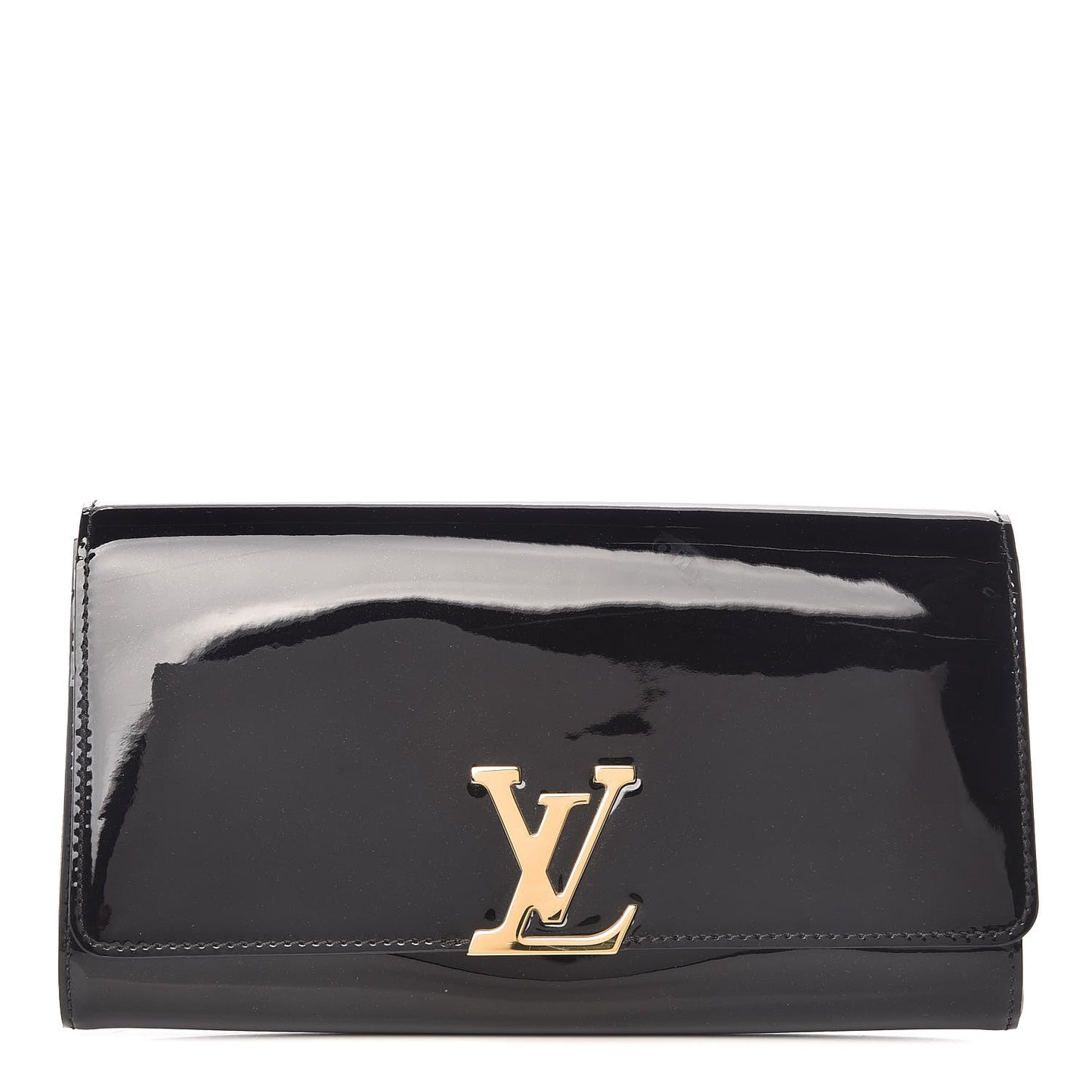 Patent Louise EW Clutch Black