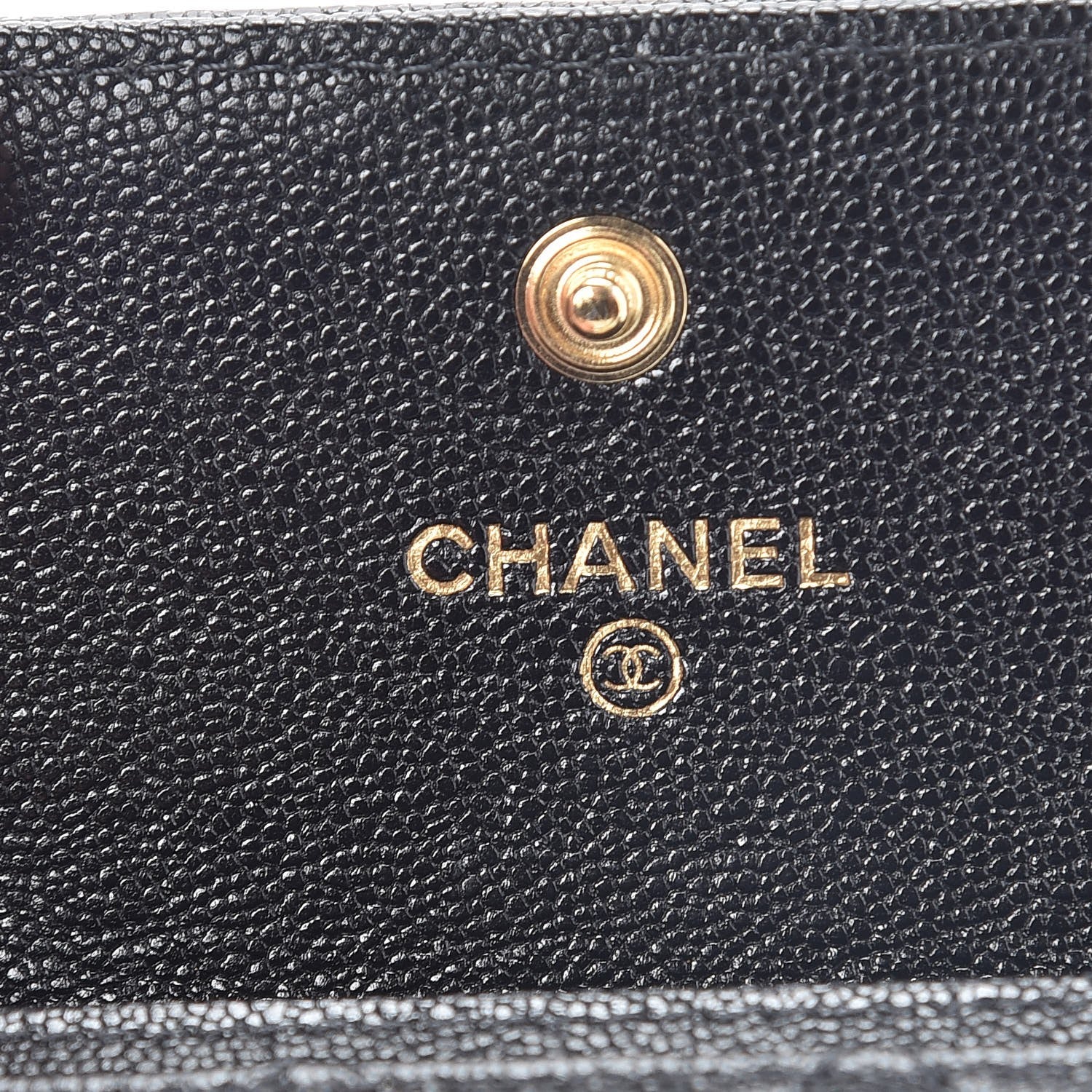 Chanel Caviar Quilted Boy Flap Card Holder Black 6 of 9