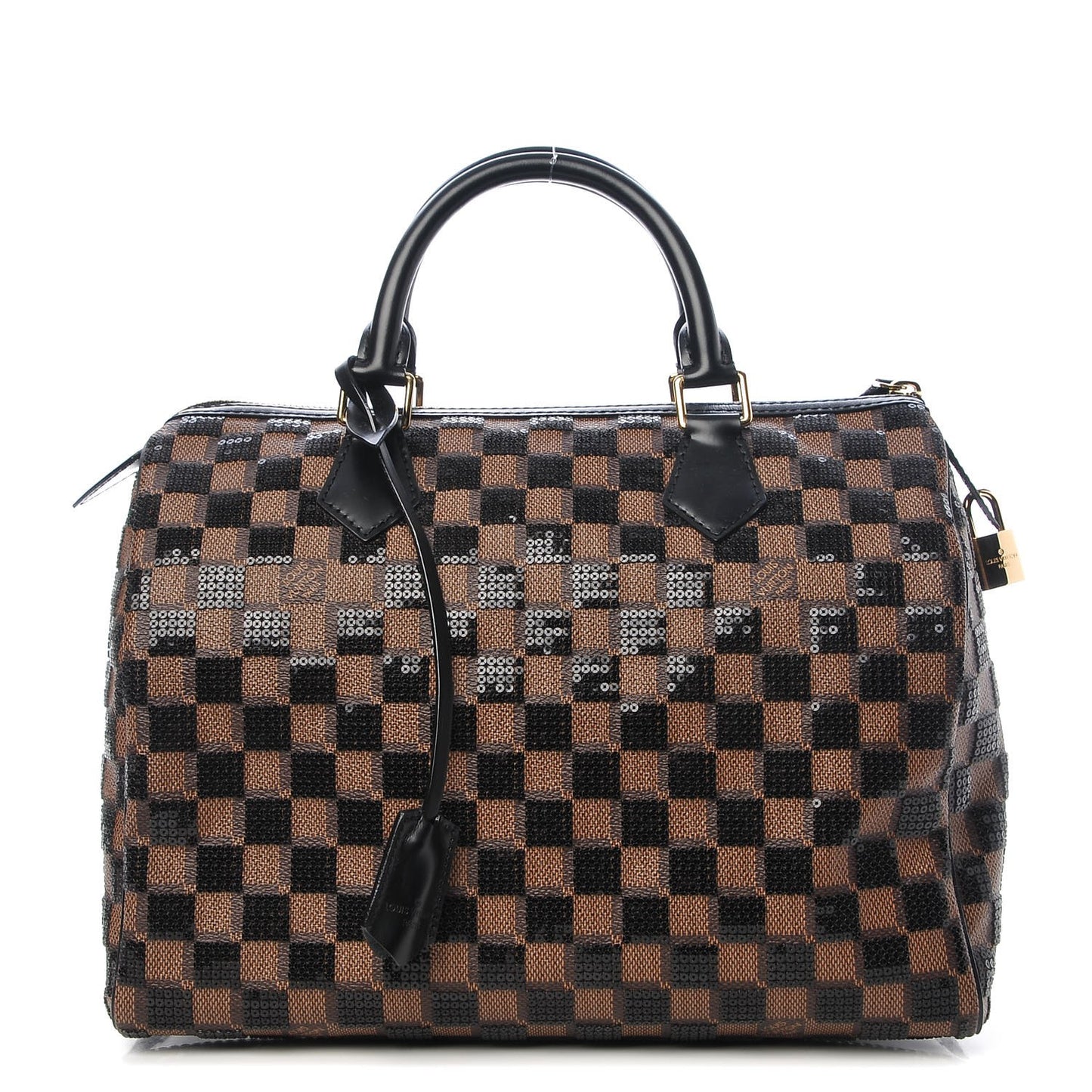 Damier Paillettes Speedy 30 Black