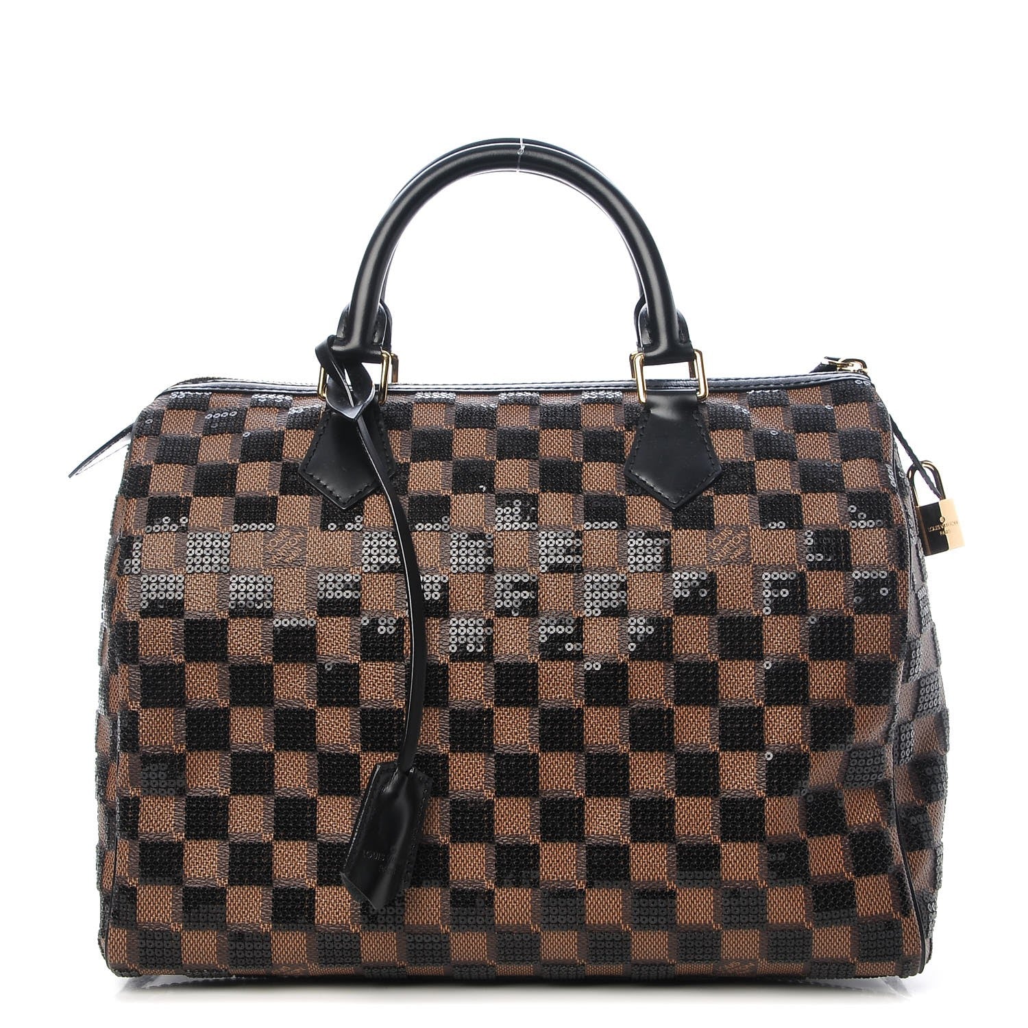 Louis Vuitton Damier Paillettes Speedy 30 Black 1 of 8