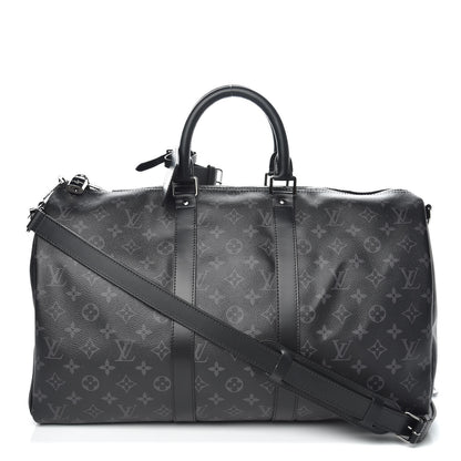 Louis Vuitton Monogram Eclipse Keepall Bandouliere 45 1 of 14