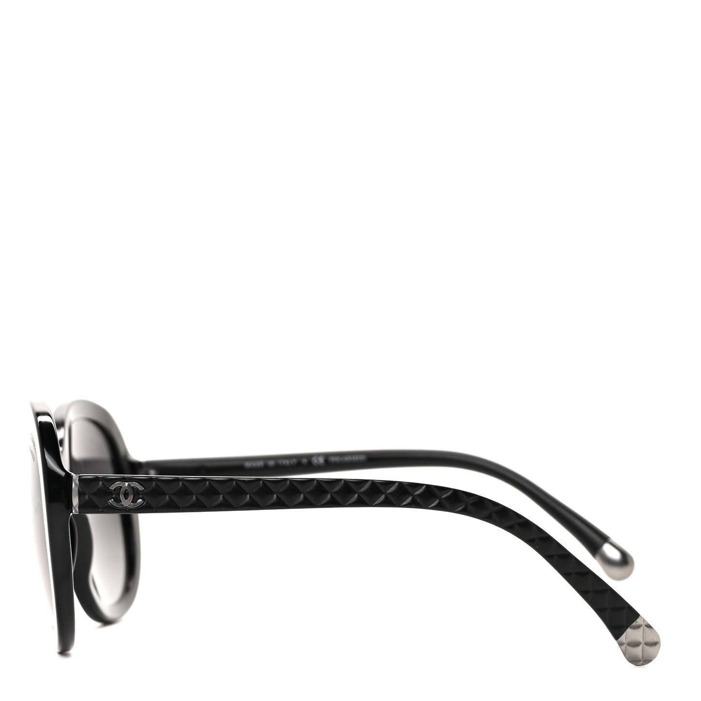 Acetate Quilted CC Polarized Sunglasses 5328 Black