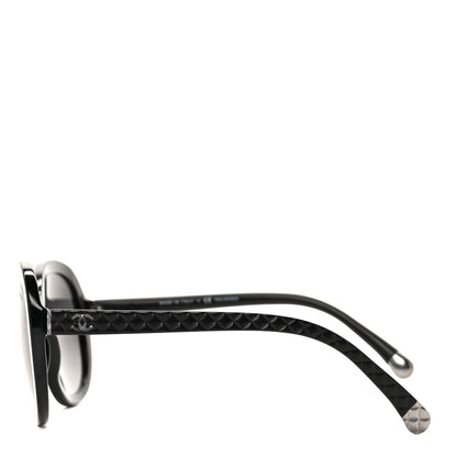 Chanel Acetate Quilted CC Polarized Sunglasses 5328 Black 3 of 7