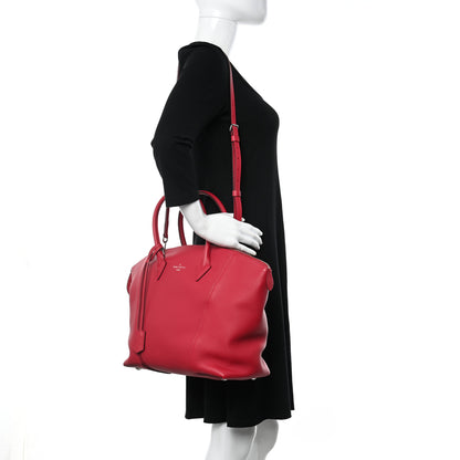 Louis Vuitton Veau Cachemire Soft Lockit MM Framboise 2 of 10