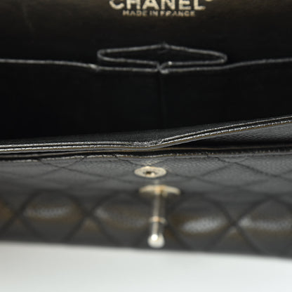 Chanel Caviar Quilted Medium Double Flap Black 14 of 17