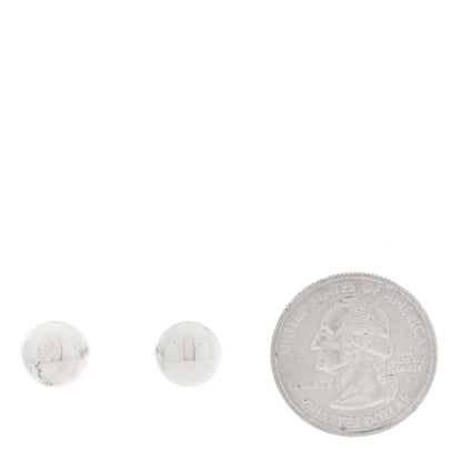 Tiffany Sterling Silver 10mm HardWear Ball Earrings 2 of 5