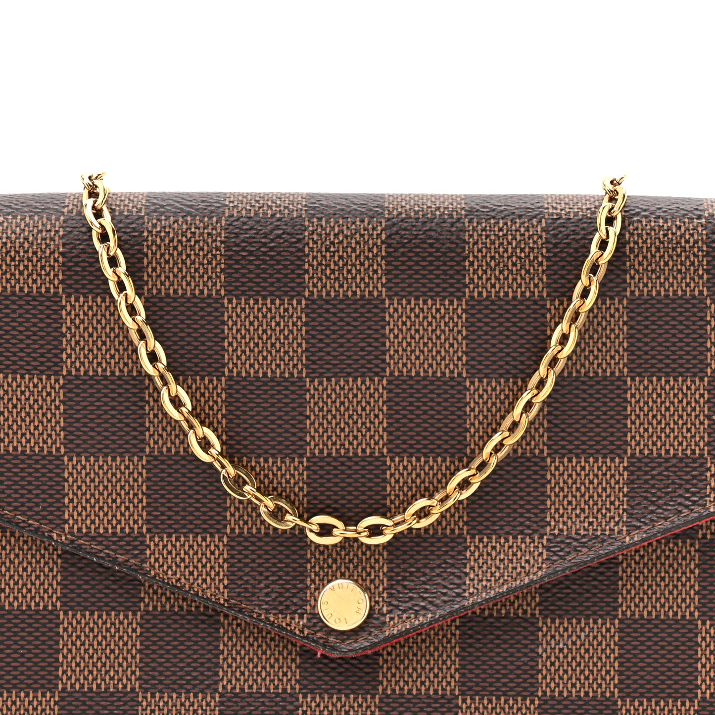 Damier Ebene Pochette Felicie Chain Wallet