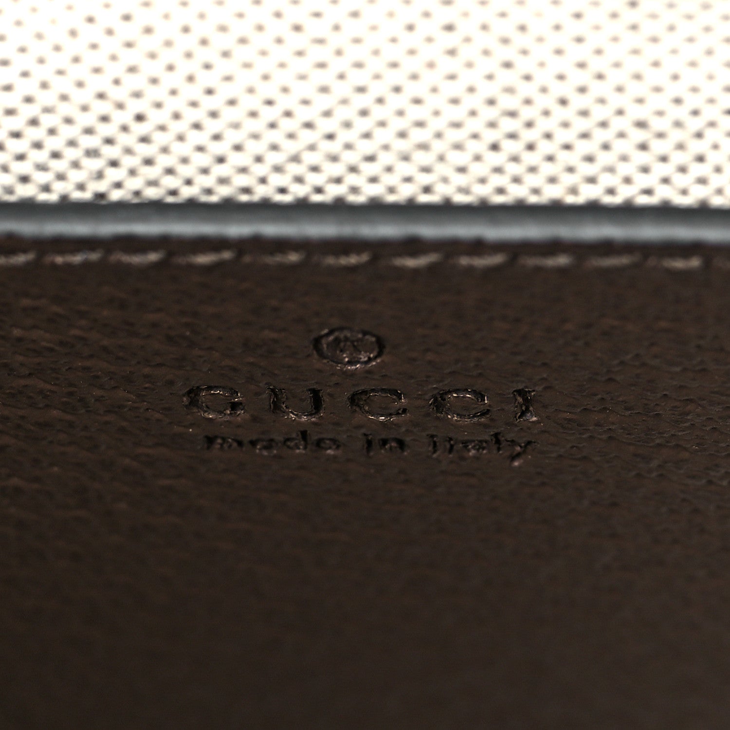 Gucci Monogram Jumbo GG Textured Dollar Calfskin Web Mini Vertical Tote Camel Ebony New Acero 5 of 11