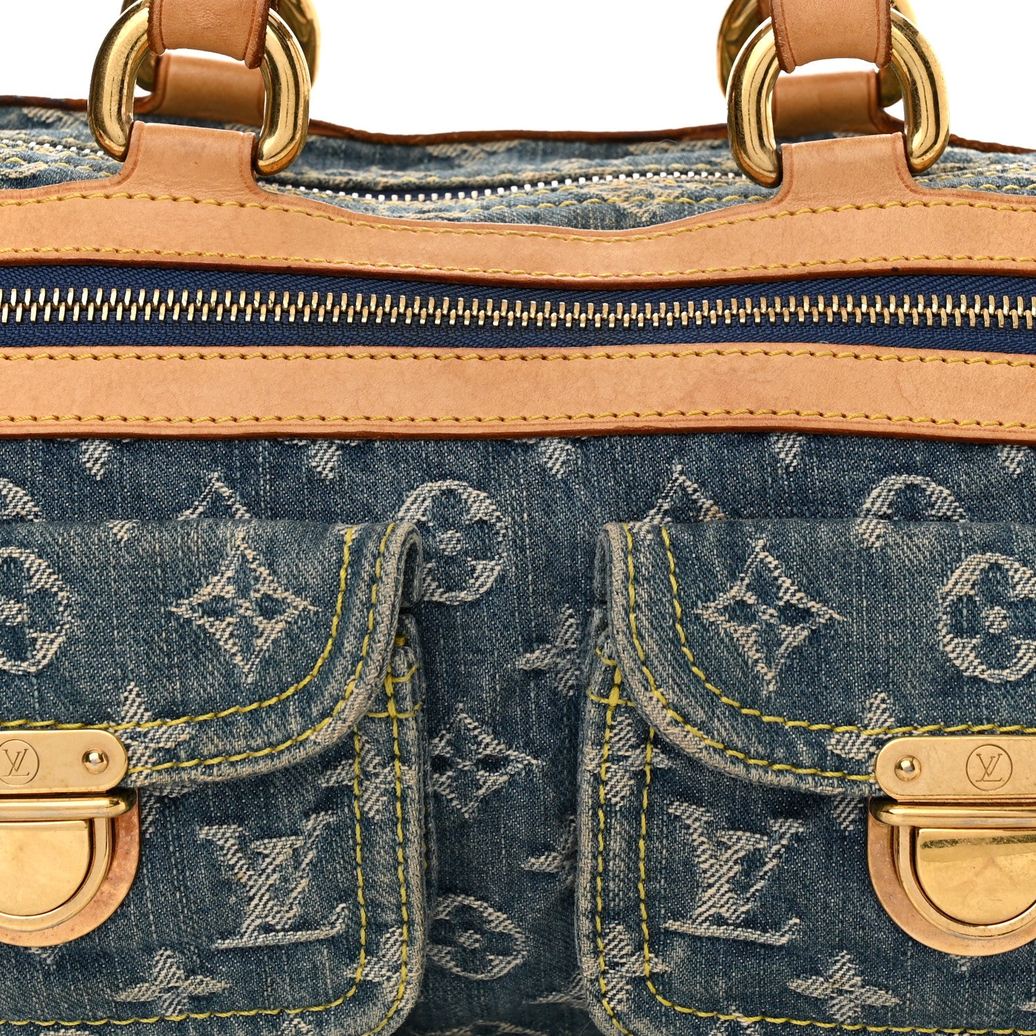 Louis Vuitton Monogram Denim Neo Speedy Blue 8 of 10