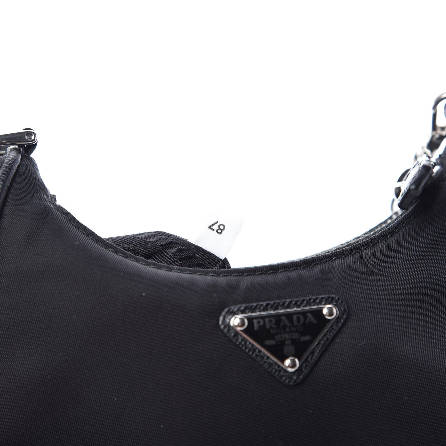 Tessuto Nylon Mini Re-Edition 2000 Shoulder Bag Black