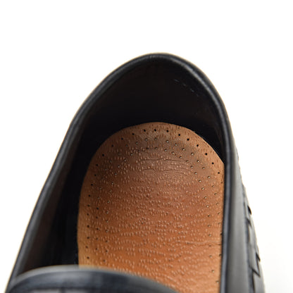 Louis Vuitton Calfskin Woven Mens Monte Carlo Loafers 6.5 Marine 10 of 11