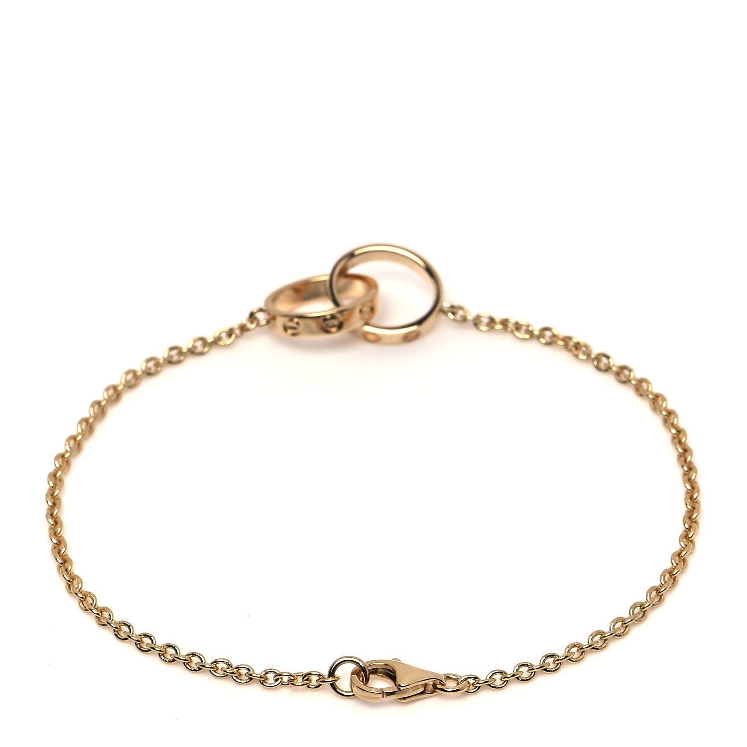 Cartier 18K Yellow Gold Interlocking LOVE Bracelet 3 of 4