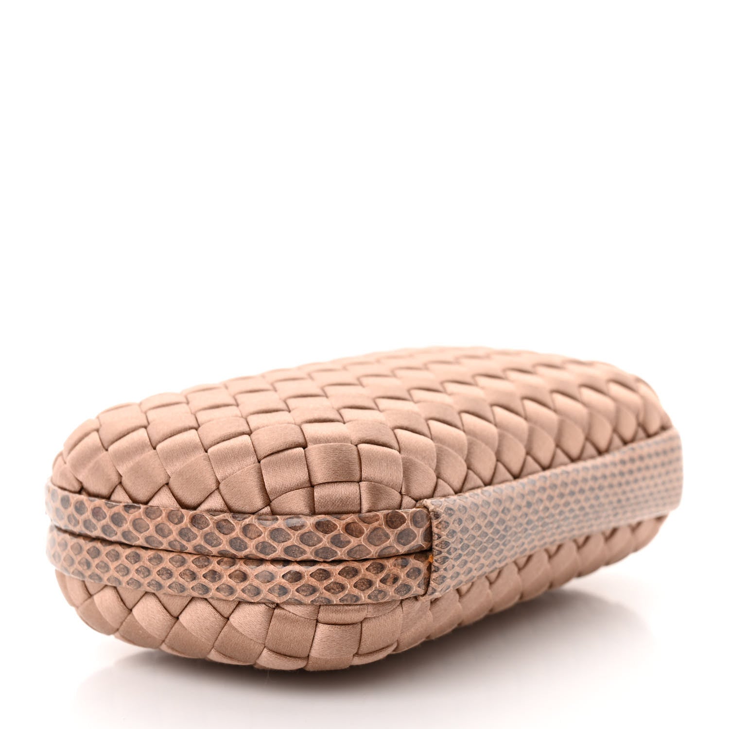 Bottega Veneta Satin Intreccio Impero Ayers Knot Clutch Blush 4 of 7