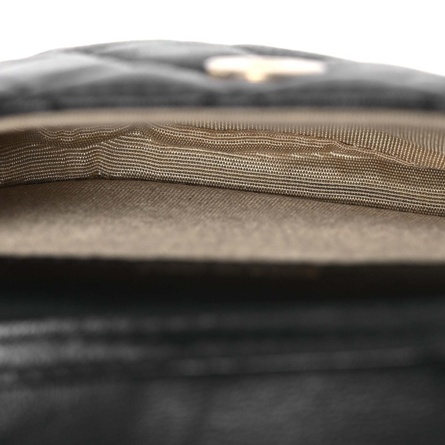 Chanel Lambskin Quilted Pearl Crush Waist Bag Black 5 of 14