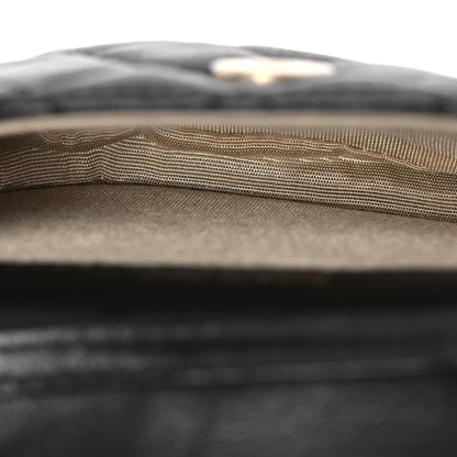 Chanel Lambskin Quilted Pearl Crush Waist Bag Black 5 of 14