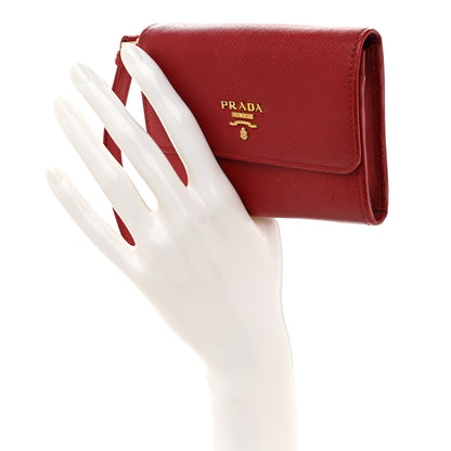 Prada Saffiano Metal Wristlet  Fuoco 2 of 8