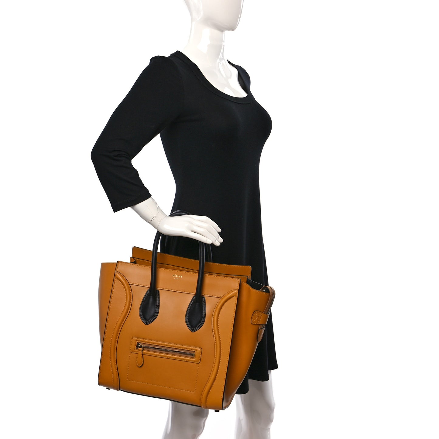 Smooth Calfskin Micro Luggage Amber