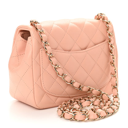 Chanel Lambskin Quilted Mini Square Flap Light Pink 2 of 10