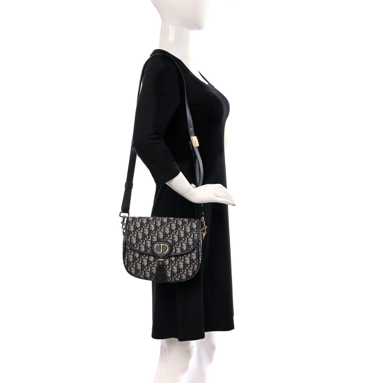 Christian Dior Oblique Medium Bobby Flap Blue 2 of 8