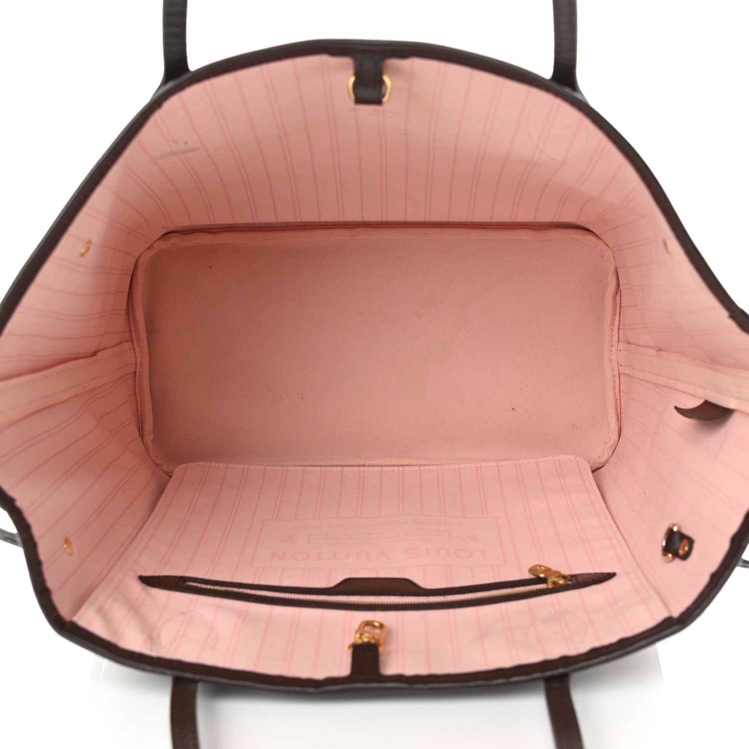 Louis Vuitton Damier Ebene Neo Neverfull MM Rose Ballerine 5 of 14