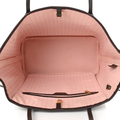 Louis Vuitton Damier Ebene Neo Neverfull MM Rose Ballerine 5 of 14