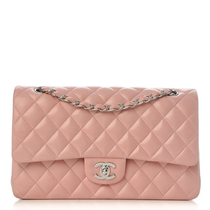 Chanel Lambskin Quilted Medium Double Flap Light Pink 1 of 14