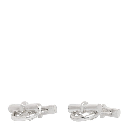 Hermes Sterling Silver Mini Chaine d'Ancre Cufflinks 1 of 4