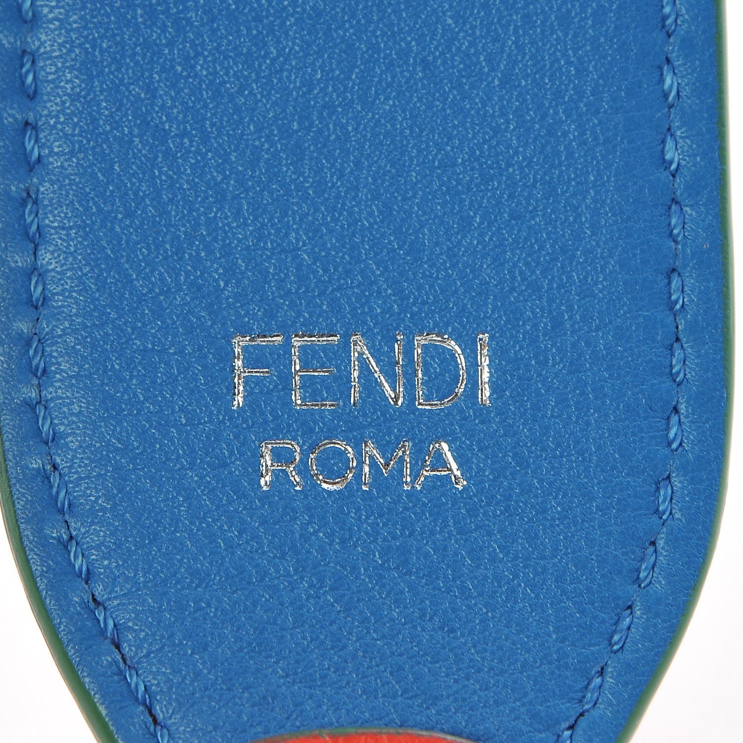 Fendi Vitello Dolce Bi-Color Strap You Papavero Blue Royal 4 of 5