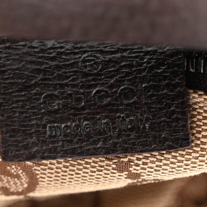 Gucci GG Monogram Double Pocket Belt Bag Dark Brown 6 of 11