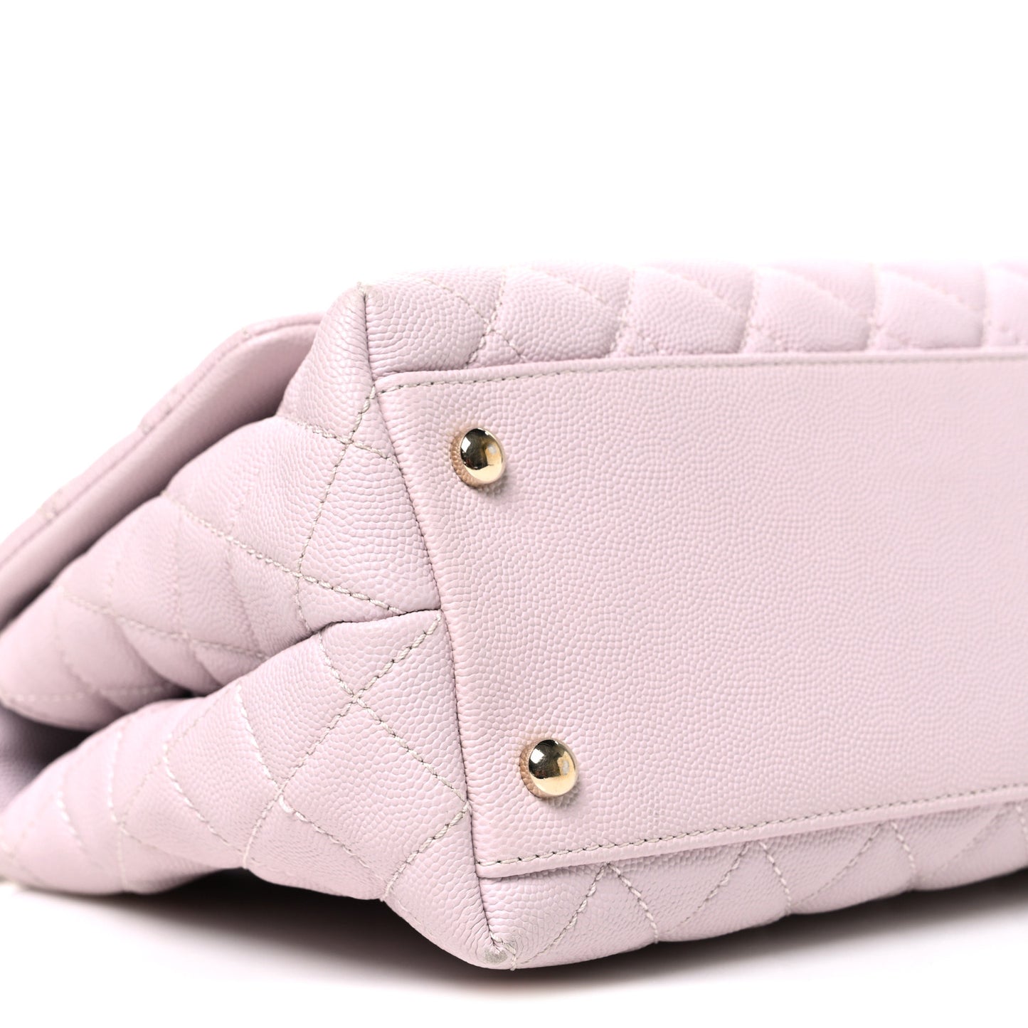Caviar Quilted Small Coco Handle Flap Lilas Lilac