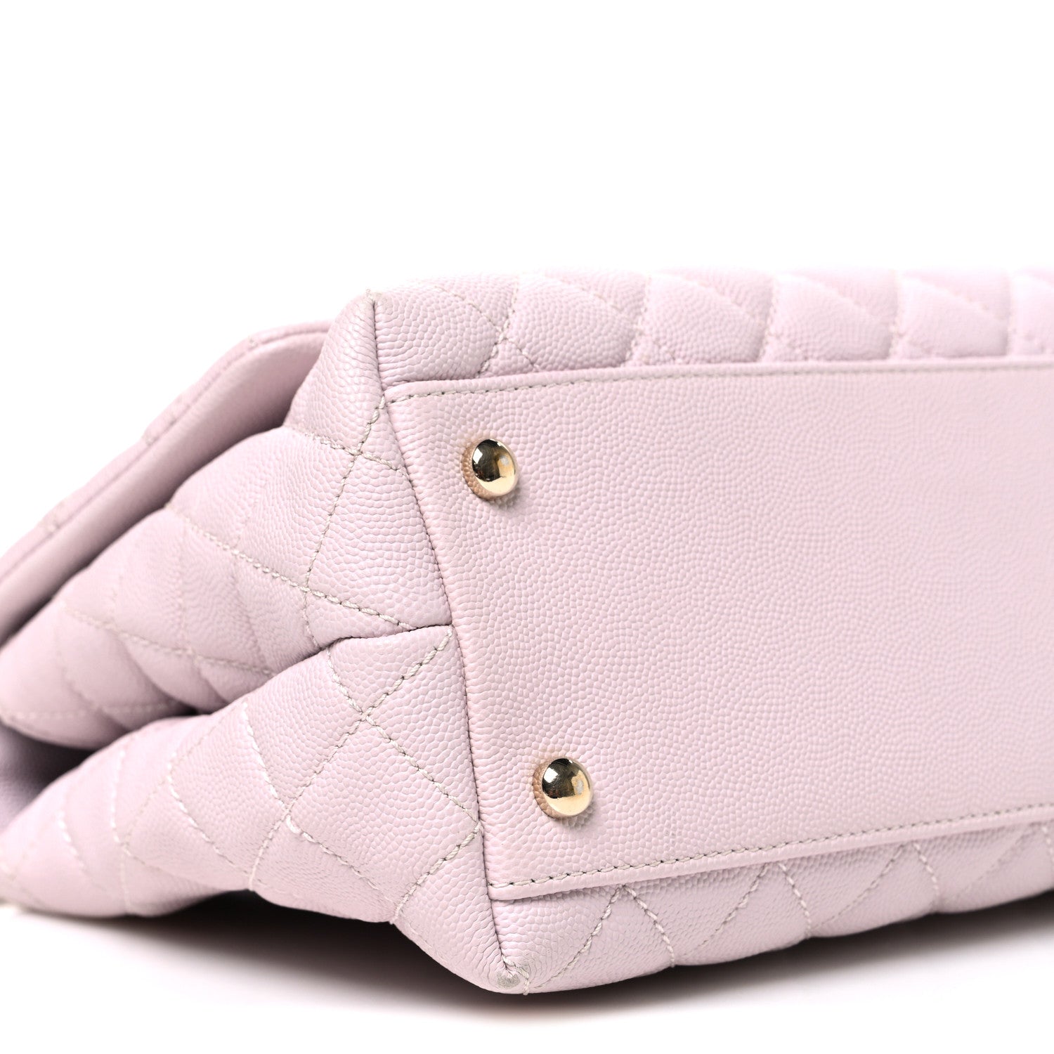 Chanel Caviar Quilted Small Coco Handle Flap Lilas Lilac 9 of 10