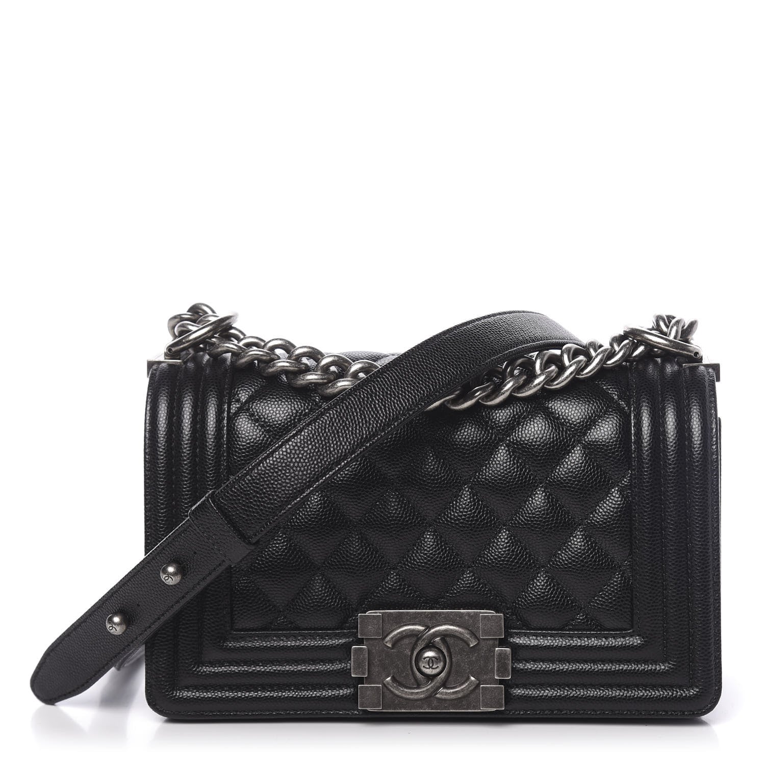 Chanel Caviar Quilted Small Boy Flap Black 1 of 11