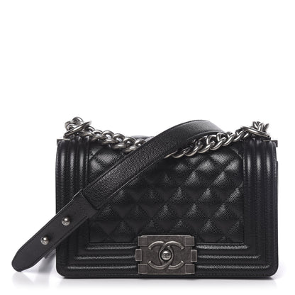Chanel Caviar Quilted Small Boy Flap Black 1 of 11