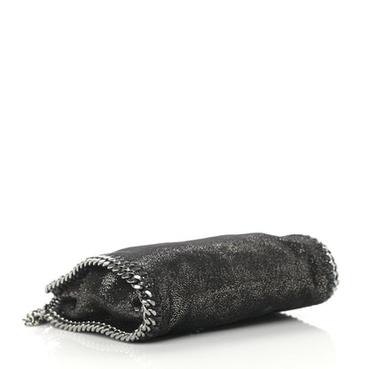 Stella McCartney Chamois Shiny Dotted Tiny Falabella Fold Over Tote Ruthenium 4 of 10