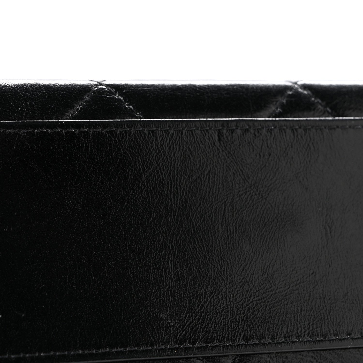 Chanel Shiny Calfskin Quilted Top Handle Box Bag Black 14 of 15