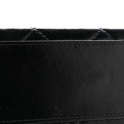 Chanel Shiny Calfskin Quilted Top Handle Box Bag Black 14 of 15