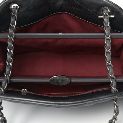 Chanel Aged Calfskin Medium Just Mademoiselle Bowling Bag Black 5 of 10
