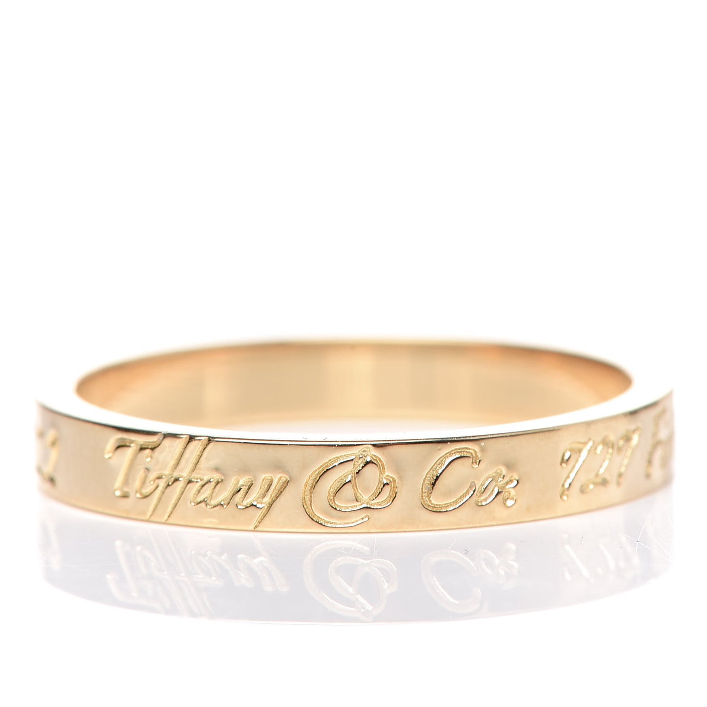 18K Yellow Gold Notes Ring 53 6.25