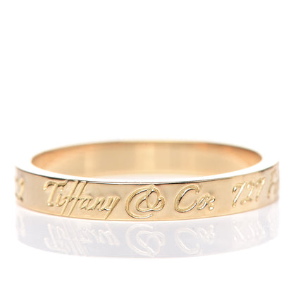 Tiffany 18K Yellow Gold Notes Ring 53 6.25 6 of 6